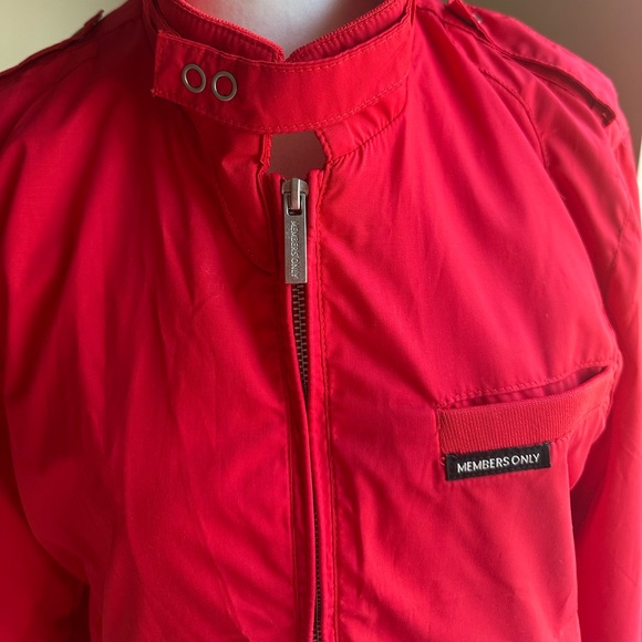 Members Only Red Iconic Racer Bomber Jacket - Picture 5 of 5